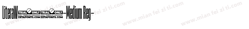 LiteraW05-Medium Reg字体转换